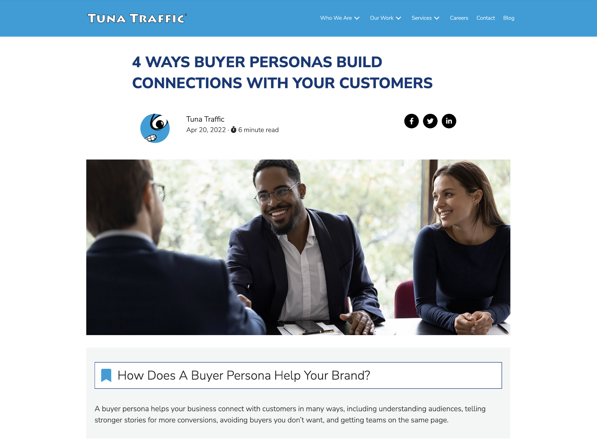 Image of buyer personas blog post